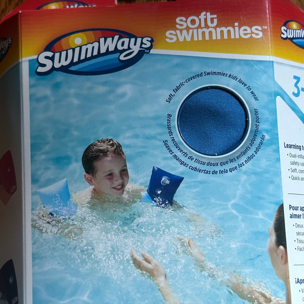 New Swim Ways soft swimmies blue